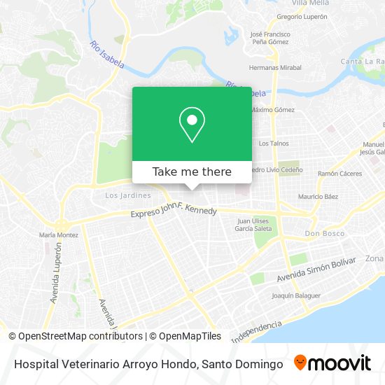 Mapa de Hospital Veterinario Arroyo Hondo