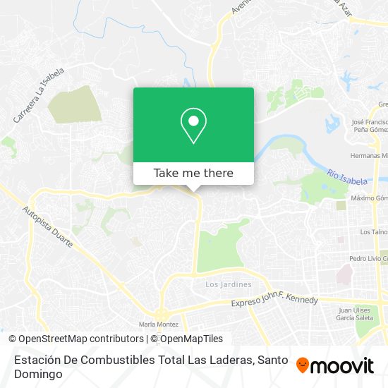 Mapa de Estación De Combustibles Total Las Laderas