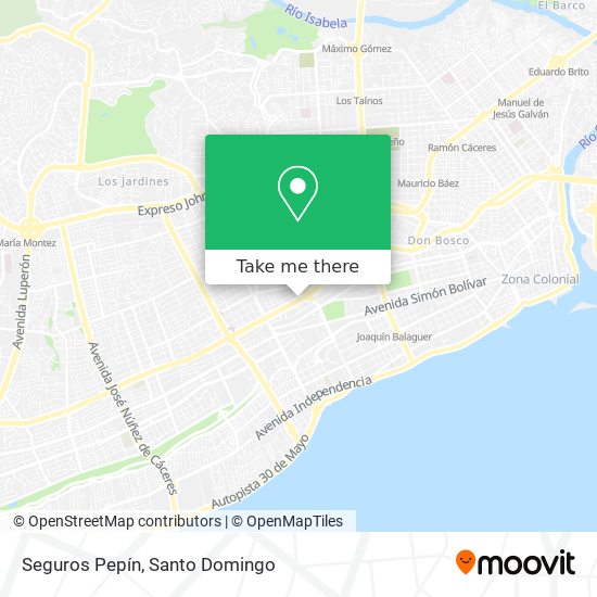 Seguros Pepín map