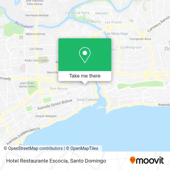 Mapa de Hotel Restaurante Escocia