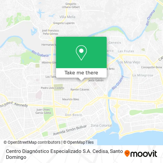 Centro Diagnóstico Especializado S.A. Cedisa map
