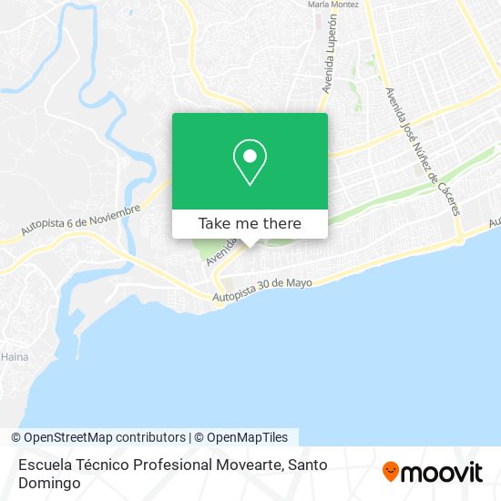 Escuela Técnico Profesional Movearte map