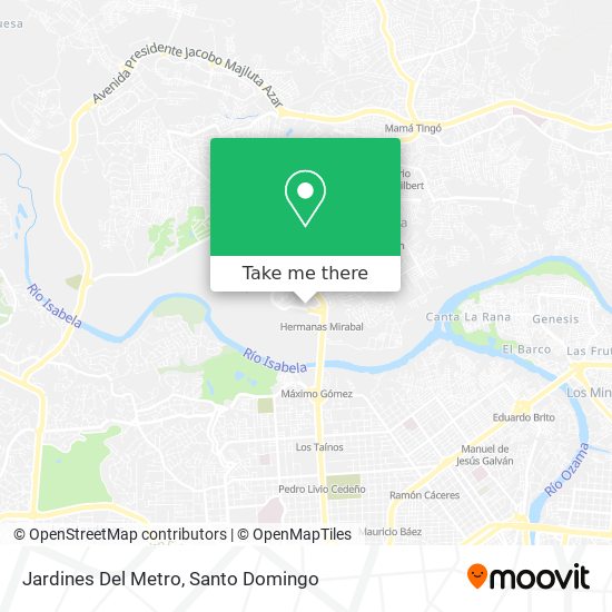 Jardines Del Metro map