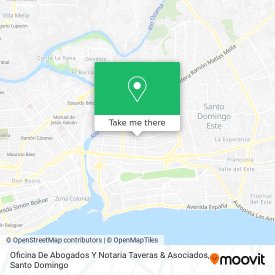 Oficina De Abogados Y Notaria Taveras & Asociados map
