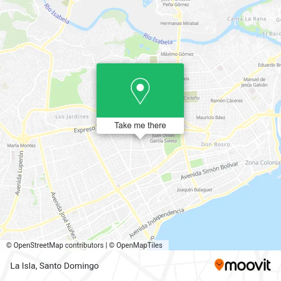 La Isla map