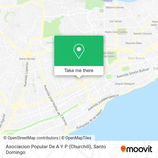 Mapa de Asociacion Popular De A Y P (Churchill)