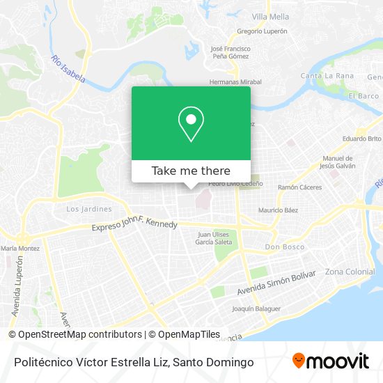 Politécnico Víctor Estrella Liz map