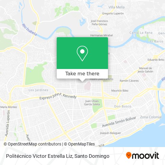 Mapa de Politécnico Víctor Estrella Liz