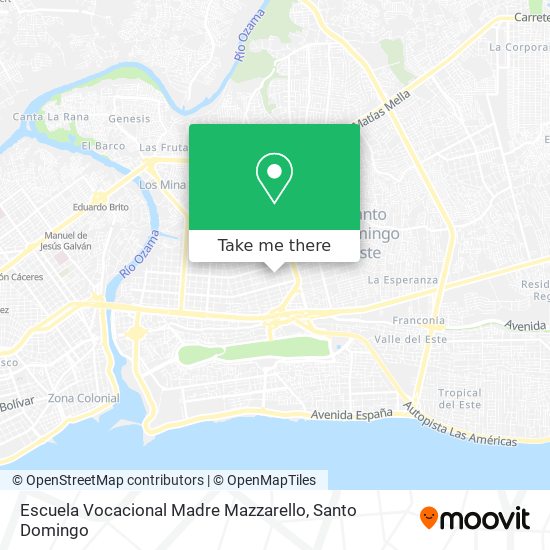 Escuela Vocacional Madre Mazzarello map
