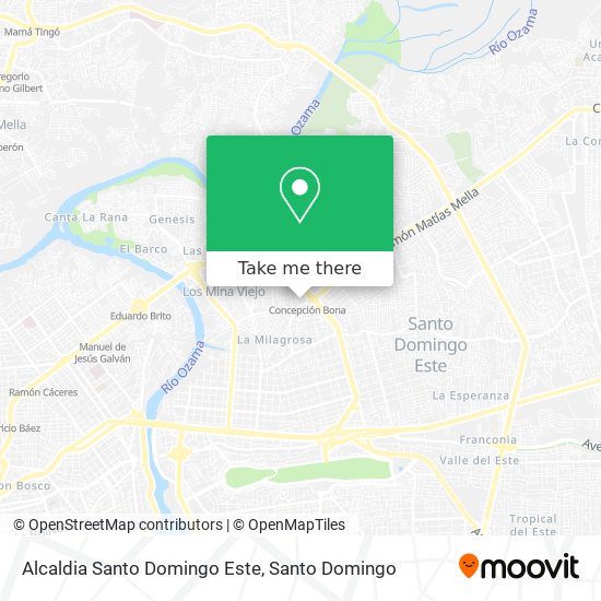 Mapa de Alcaldia Santo Domingo Este
