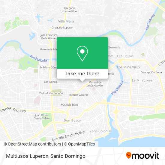 Multiusos Luperon map