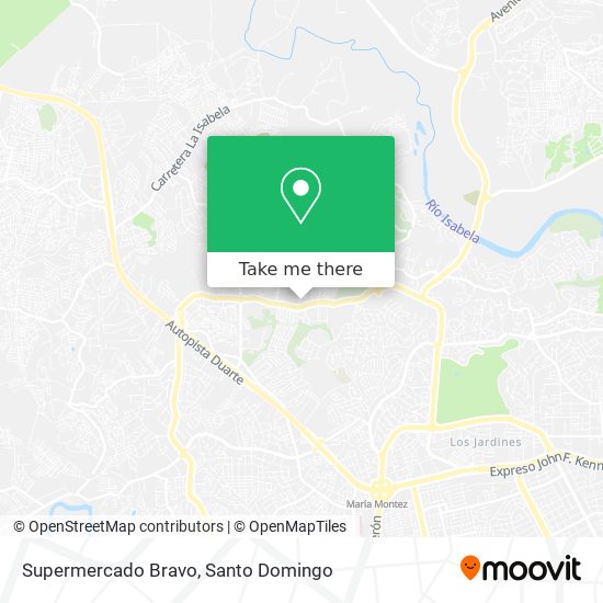 Mapa de Supermercado Bravo