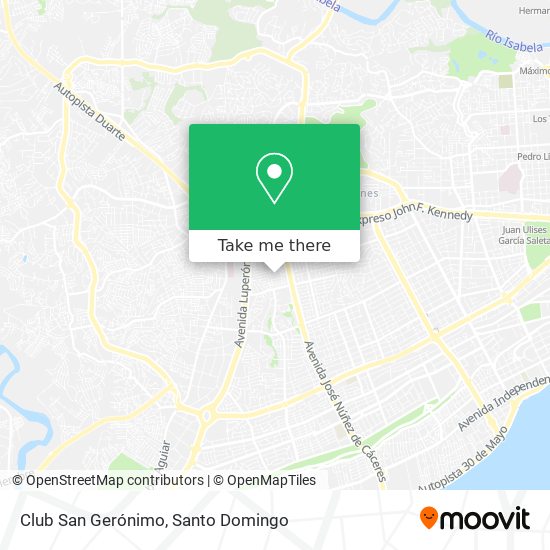 Club San Gerónimo map