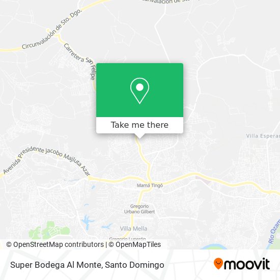 Super Bodega Al Monte map