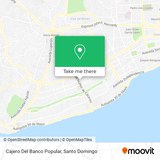 Cajero Del Banco Popular map