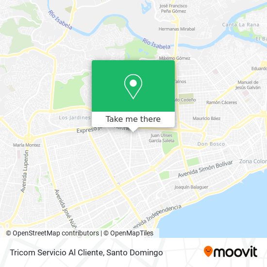 Tricom Servicio Al Cliente map