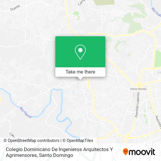 Colegio Dominicano De Ingenieros Arquitectos Y Agrimensores map