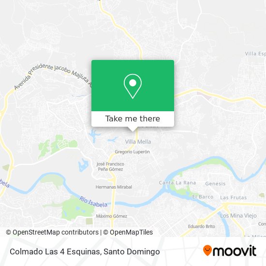 Colmado Las 4 Esquinas map