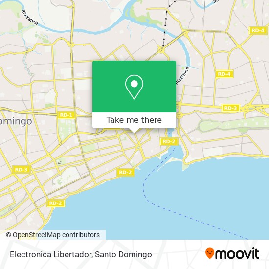 Electronica Libertador map