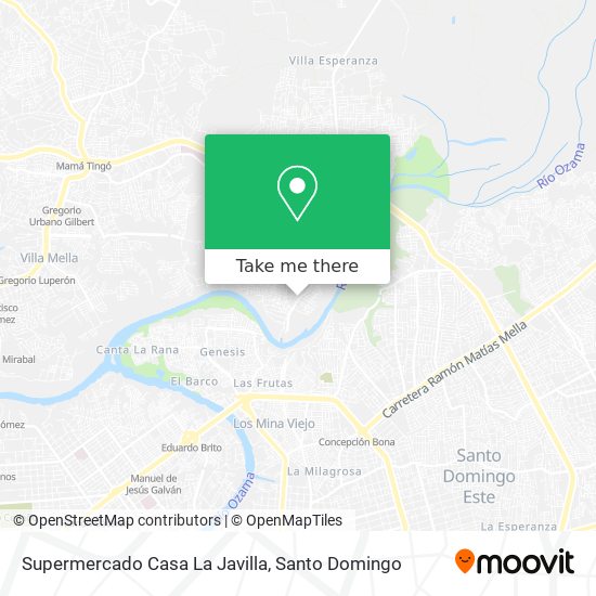 Mapa de Supermercado Casa La Javilla