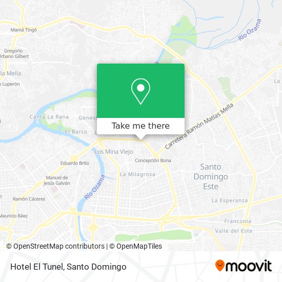 Hotel El Tunel map