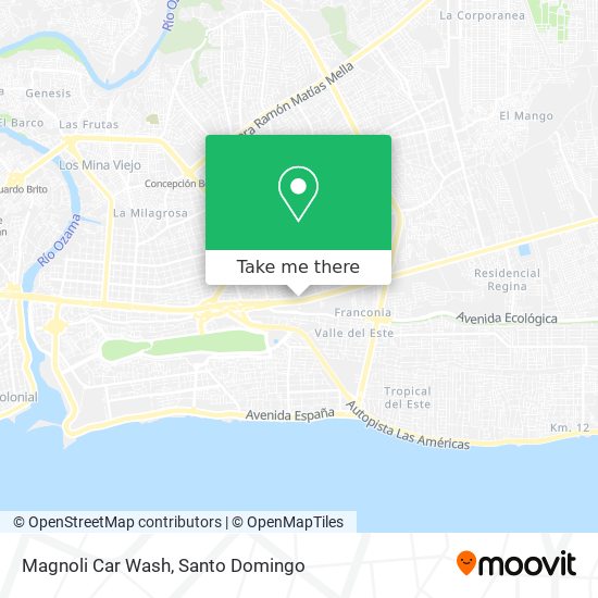 Magnoli Car Wash map