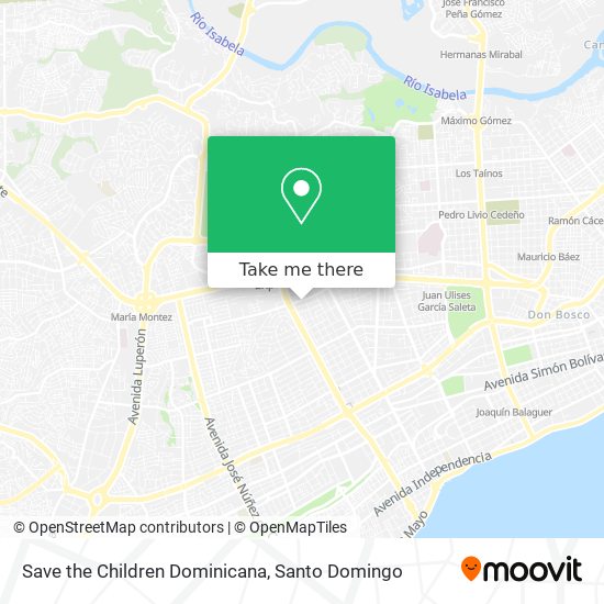 Save the Children Dominicana map