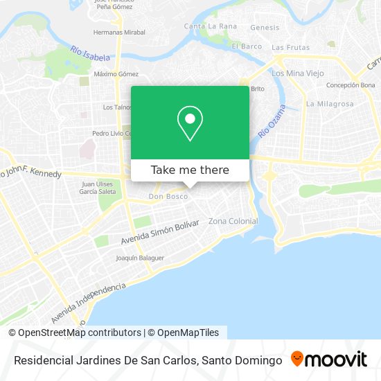 Residencial Jardines De San Carlos map