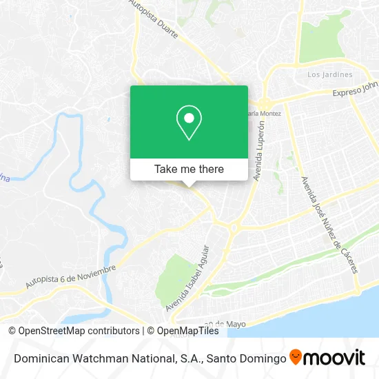 Dominican Watchman National, S.A. map