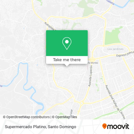 Supermercado Platino map