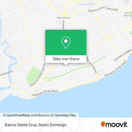 Banco Santa Cruz map