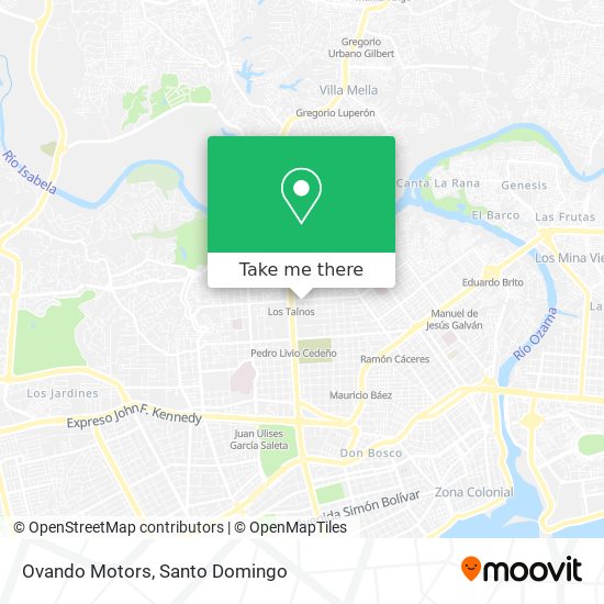 Ovando Motors map