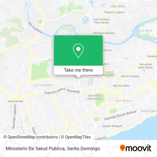Ministerio De Salud Publica map