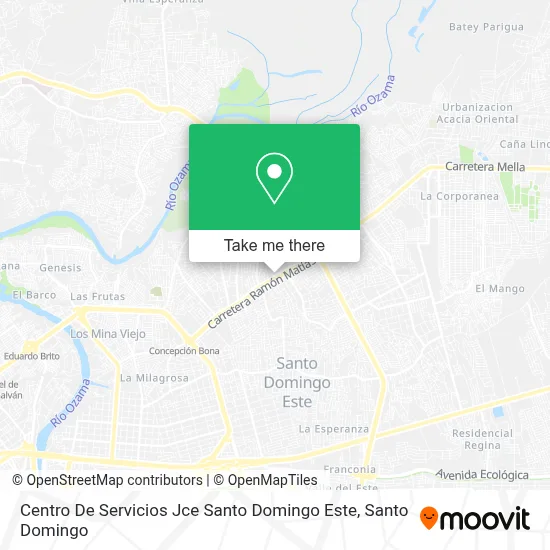 Mapa de Centro De Servicios Jce Santo Domingo Este