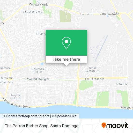 The Patron Barber Shop map