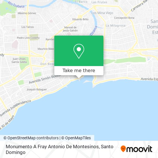 Monumento A Fray Antonio De Montesinos map