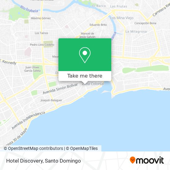 Mapa de Hotel Discovery