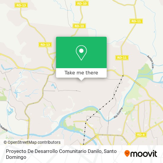 Proyecto De Desarrollo Comunitario Danilo map