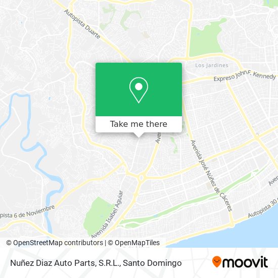 How to get to Nu ez Diaz Auto Parts S.R.L. in Santo Domingo by