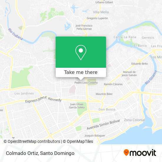 Colmado Ortiz map