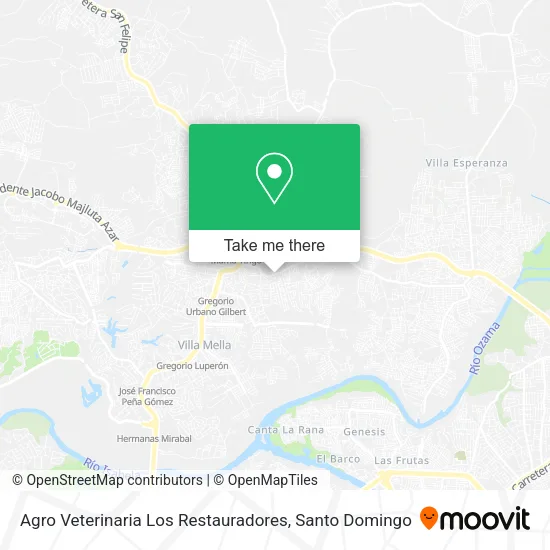 Mapa de Agro Veterinaria Los Restauradores