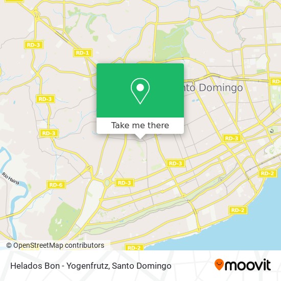 Helados Bon - Yogenfrutz map