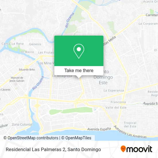 Residencial Las Palmeras 2 map