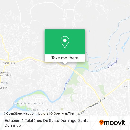 Estación 4 Teleférico De Santo Domingo map