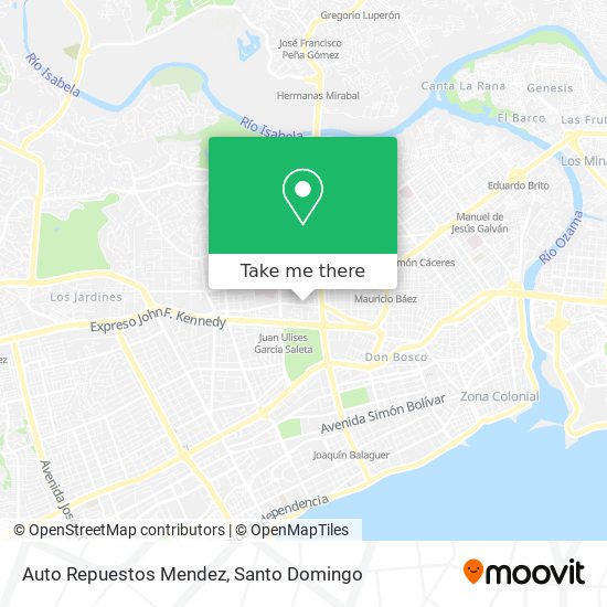 Auto Repuestos Mendez map