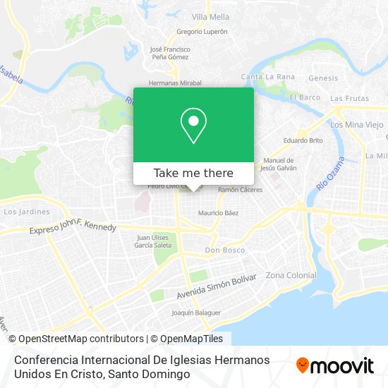 Conferencia Internacional De Iglesias Hermanos Unidos En Cristo map