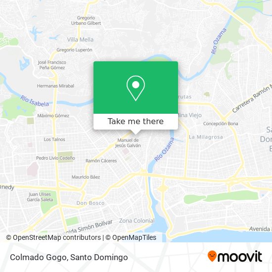 Colmado Gogo map