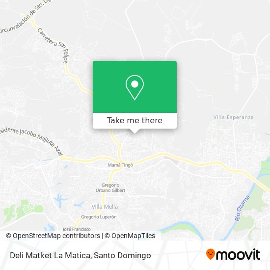 Deli Matket La Matica map