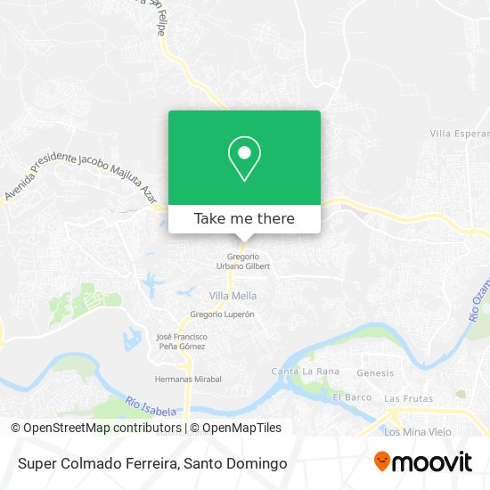 Super Colmado Ferreira map