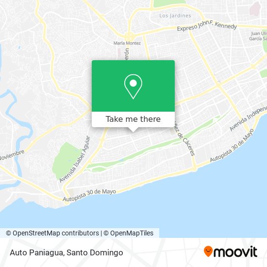 Auto Paniagua map